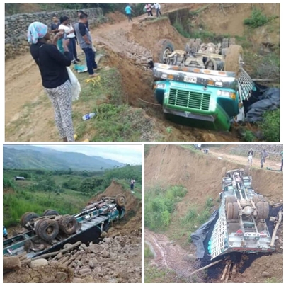 Camion Accidente