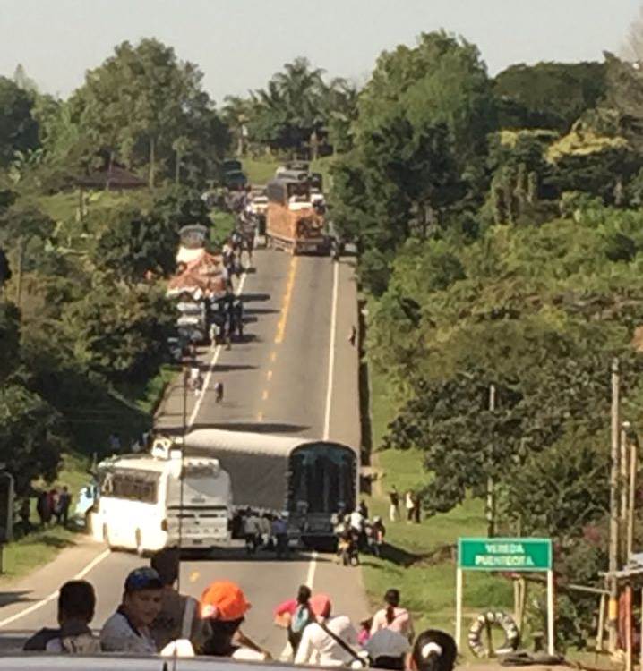 Bloqueada via panamericana
