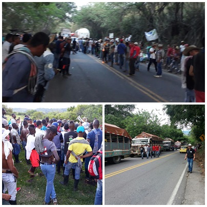 Campesinos Movilizados en el sur Cauca