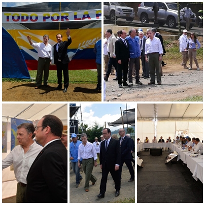 Visita de presidentes a Caldono