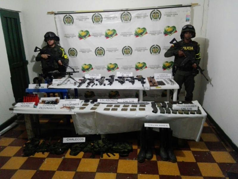 Armamento decomisado