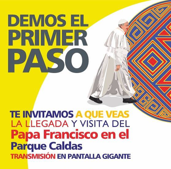 PAPA FRANCISCO PARQUE CALDAS
