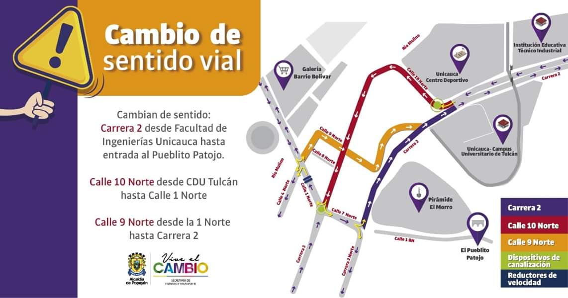 CAMBIO SENTIDO VIAL