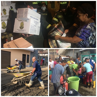 Ayudas humanitarias en Corinto