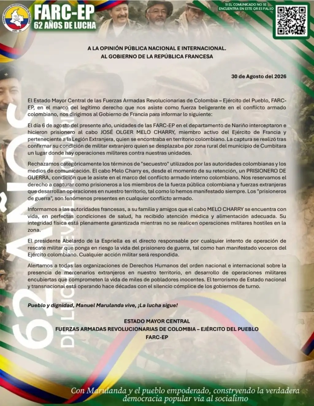 Farc Comunicado
